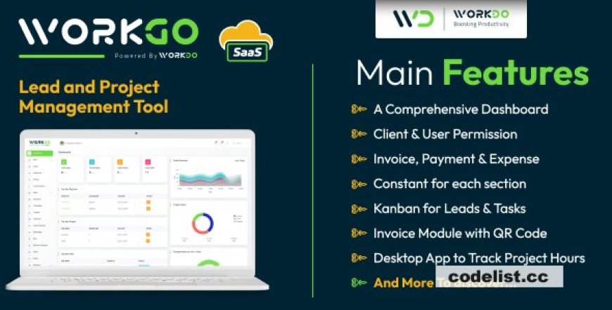 WorkGo SaaS v6.1 - Lead and Project Management Tool - nulled