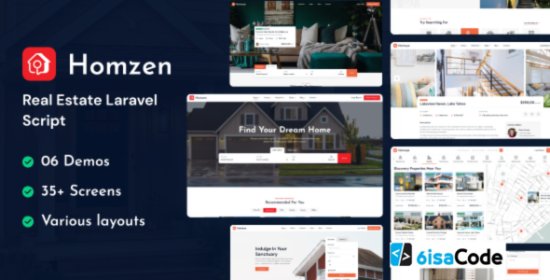 Homzen v1.2.7 – Laravel Real Estate Agency Portal | Multilingual (Nulled)