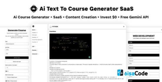AI Course Builder v5.0 – Gemini-Powered SaaS for Text-to-Course, Video & Image Learning Content with Paid Monetization