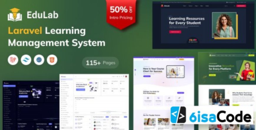 Edulab LMS v1.9 - Laravel Learning Management System with Tailwind CSS - nulled