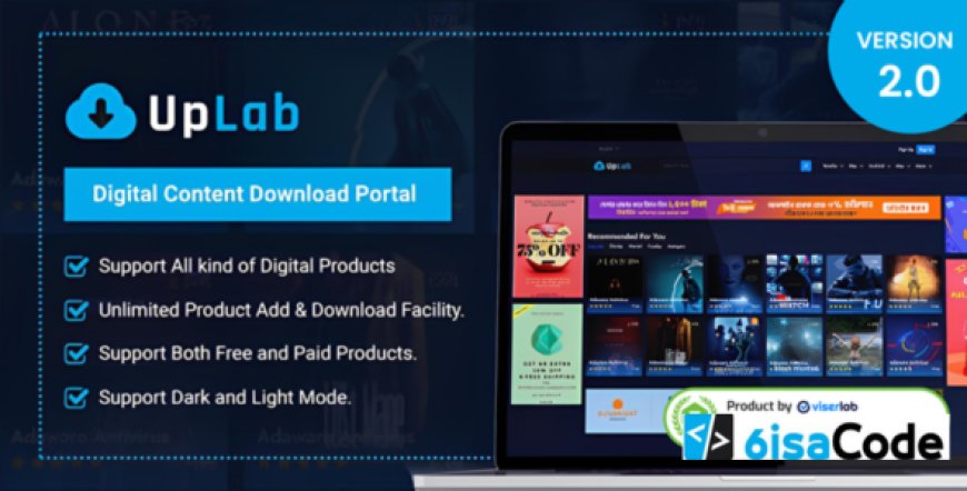 UpLab v2.0 – Premium Digital Content Download Portal Script | Sell Files, Software, Music, Templates & More - nulled