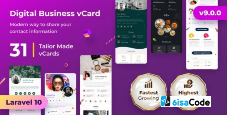 Infy vCard SaaS v13.3.2 – Smart Digital Business Card Builder for Professionals & Agencies