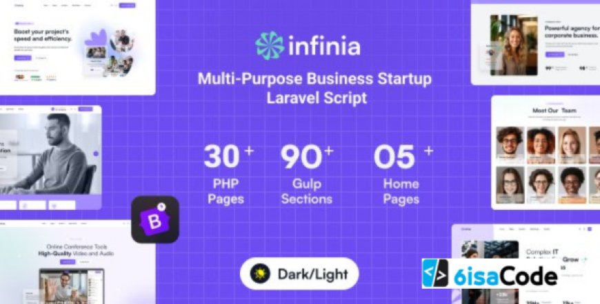 Infinia v1.0.7 – Multipurpose Laravel Script for Business, Consulting & Tech Startups - nulled