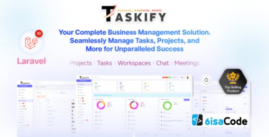 Taskify v2.0.1 – Project & Task Management CRM Productivity Tool