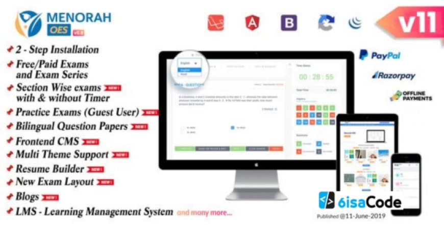 MenorahOES v11.0 – Online Learning and Examination System – nulled