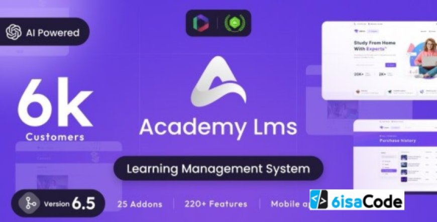 Academy LMS v6.15 – Learning Management System – nulled