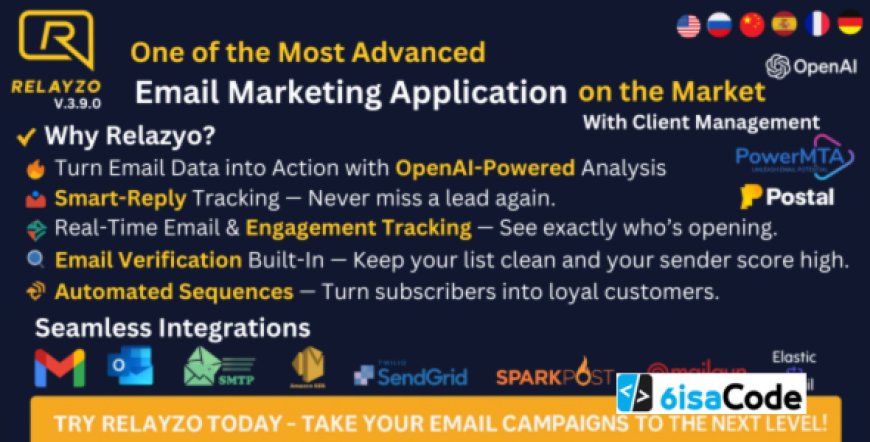 Relayzo – Email Marketing Application – 9 July 2025