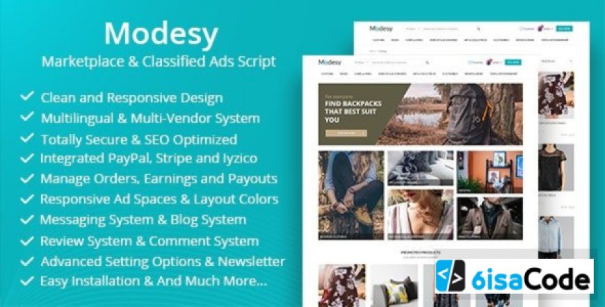 Modesy v2.5.3 – Marketplace & Classified Ads Script – nulled