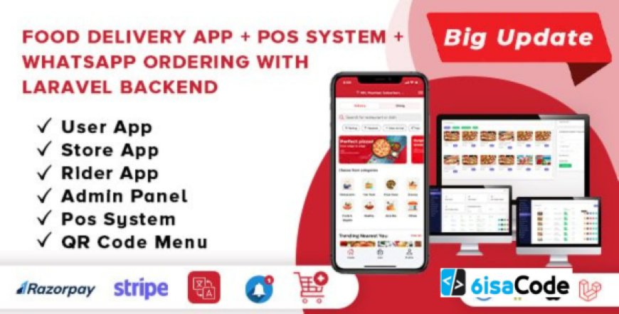 Food Delivery App v4.0 - A Complete Ready to Use MultiStore Mobile App (Android, iOS) + Website
