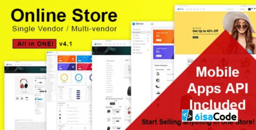 Online Store v4.1 – All-in-One Multi-Vendor Laravel eCommerce Platform