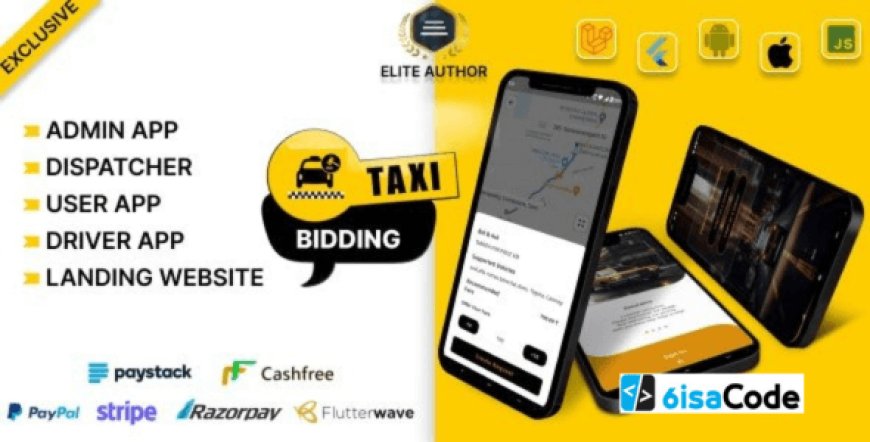 Tagxi Super Bidding – Taxi & Goods Delivery Complete Solution with Bidding Option v2025
