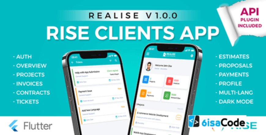 REALISE v1.0 – RISE CRM Customer Mobile App for Android & iOS
