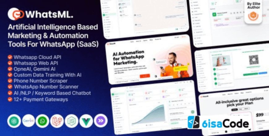 AI-Based WhatsApp Marketing Automation SaaS – WhatsML v1.0.0 Powerful Marketing, Chat Automation & Bulk Sender Tools