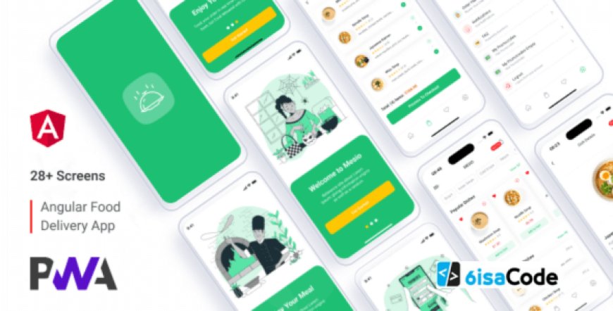 Mesio Food Delivery App Angular PWA v1.0 – Ultimate Modern Solution with Payload CMS