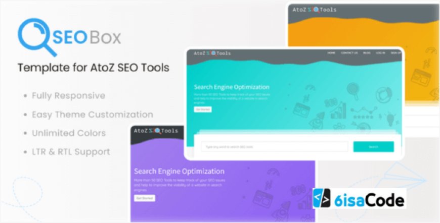 SEOBox AtoZ SEO Tools Template v1.0 – Modern & Responsive Design