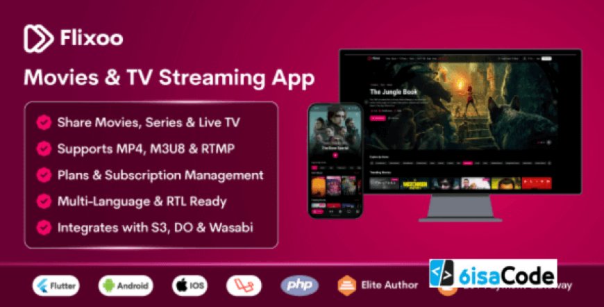 Flixoo AI-Powered OTT CMS v1.0.1 – Powerful Movies & Live TV Platform