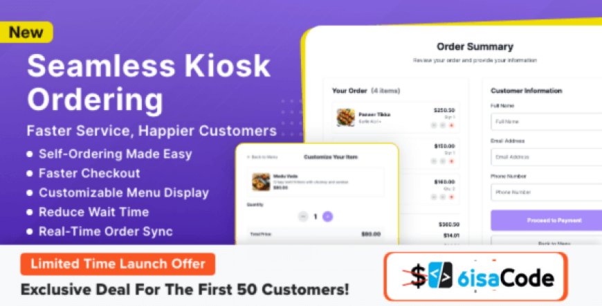Kiosk Module for TableTrack v1.0.0 – Best Self-Service Restaurant Ordering