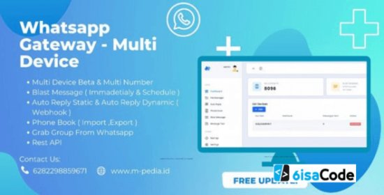 Wa Gateway Multi Device – Powerful MPWA MD v9.6.0 BETA Platform