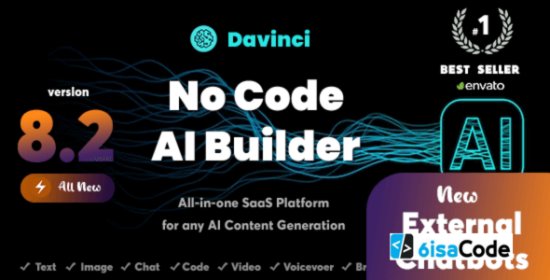 Davinci AI v8.4 – Powerful OpenAI SaaS Content & Image Generator Platform