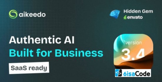 Aikeedo AI v3.4.1 – Powerful SaaS / OpenAI – AI Chat, Video, Image, Voice, Content, Code / Seedream 4