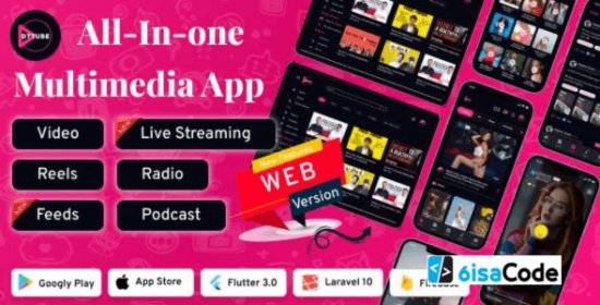 Best DTTube v1.4.0 – Video Reels Podcast Live Streaming Flutter App