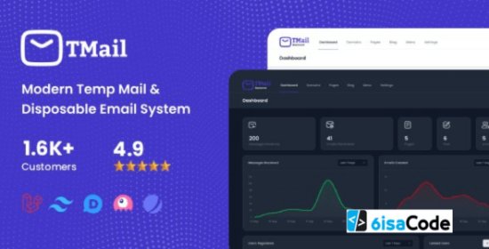 TMail Disposable Email System v8.0.4 – Best Modern Temp Mail Script
