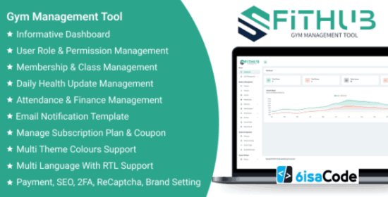 FitHub SaaS v1.6 – Powerful Gym Management Tool