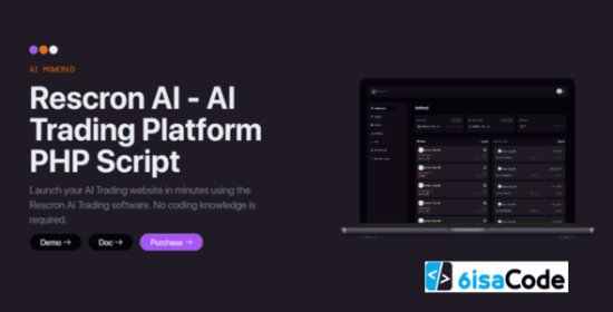 Best AI Trading Platform PHP Script – Rescron AI v5.2.0