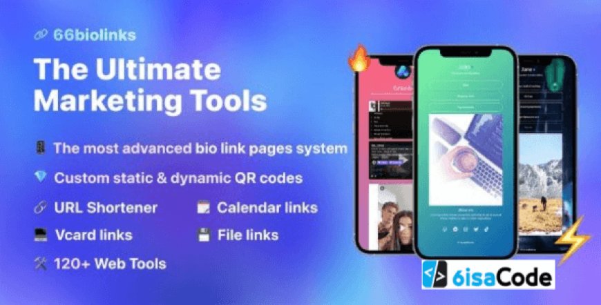 66biolinks SAAS Platform – Powerful Bio Link, URL Shortener & QR Tools
