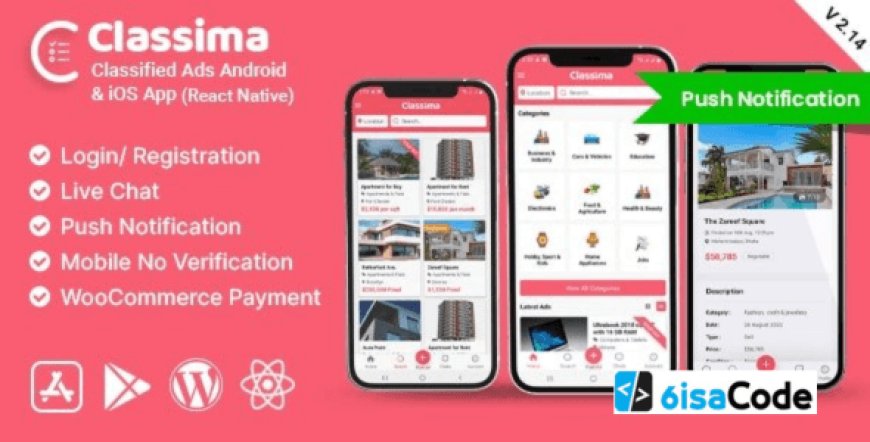 Classima Classified Ads App v2.93.0 – Powerful Android & iOS Marketplace Solution