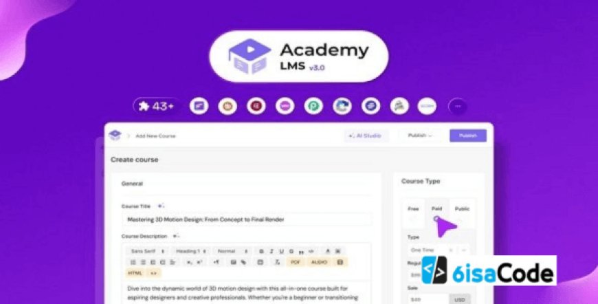 LMS Plugin Academy LMS Pro v3.3.9 – Best All-in-One WordPress LMS Plugin For Your Online Courses
