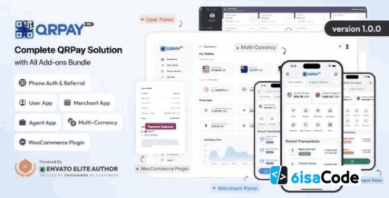 QRPay Solution – QRPay Pro v1.5.0 Complete Digital Wallet & Payment System