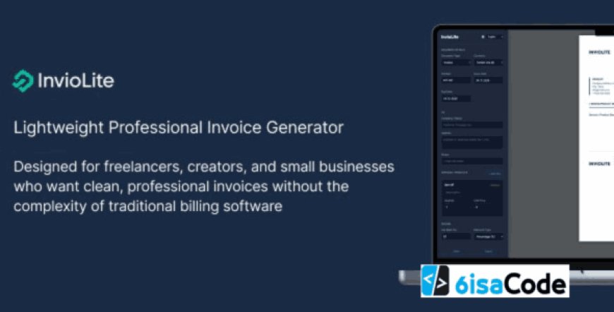 Professional Invoice Generator – InvioLite v1.0 (Lightweight & Fast Billing Tool)