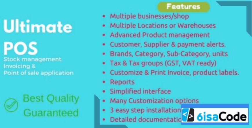 ERP Stock Management Software – Ultimate POS v6.11 Best ERP, Stock Management, POS & Invoicing Application